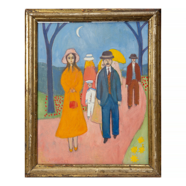 LENNART JIRLOW. Olja på pannå, signerad och daterad Florens juli 1957.